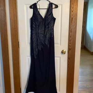 Christina Wu size 16 mother of the bride dress.  Navy